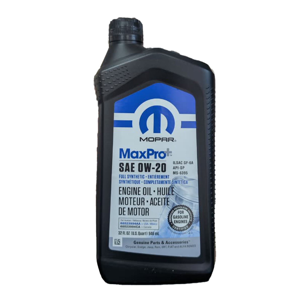 ზეთი ძრავის 0W20 946ML MOPAR